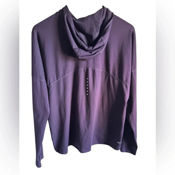 Women’s Nike Classic Quarter Zip Running Top with Dri Fit, Navy Size L - Picture 4 of 9